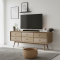 Mid-Century Bufet Meja TV Laci 6 Minimalis Jati