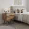 Mid-Century Modern Bedside Table Reclaimed Teak
