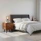 Nakas Bedside Minimalis Retro Kayu Jati 2 Laci Nakas Bedside Minimalis Retro Kayu Jati 2 Laci