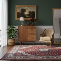 Nakas Cabinet Minimalis Retro Serbaguna Kayu Jati