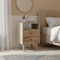 The Scandi Reclaimed Teak Wood Nightstand