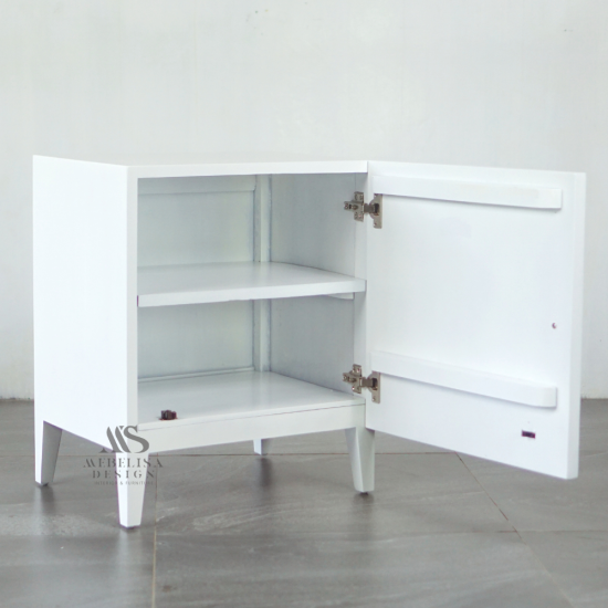 Sahil Nakas Bedside Scandinavian Modern Finishing Putih Sahil Nakas Bedside Scandinavian Modern Finishing Putih