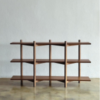 Shabi Shelving Rak Buku dan Pajangan Kayu Jati Scandinavia