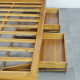 Tempat Tidur Minimalis Dengan 2 Laci Kayu Jati Solid