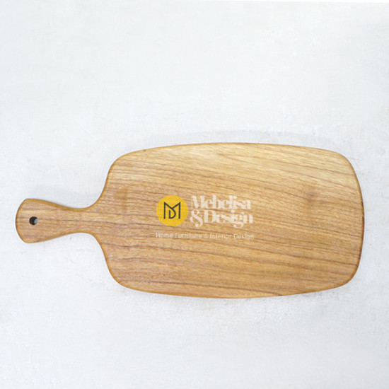 Talenan Kayu Jati Solid Jepara 40x18x2 cm