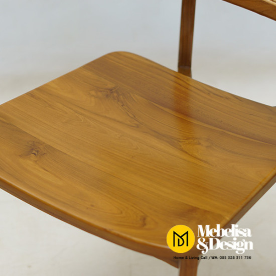 Kursi Makan Rotan Kayu Jati Scandinavian Style