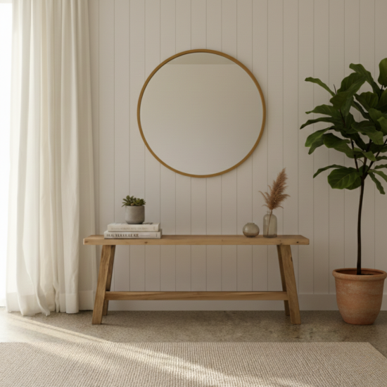 Minimalist Hallway Bench Made Reclaimed Teak Minimalist Hallway Bench Made Reclaimed Teak