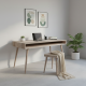 Mid-Century Modern Recycled Teak Wood Study Desk