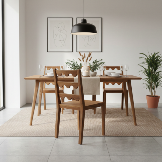 Mila Chair Kursi Makan Minimalis Kayu Jati