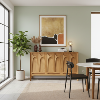 Mira Bufet Credenza Ruang Tamu Modern Mid-Century