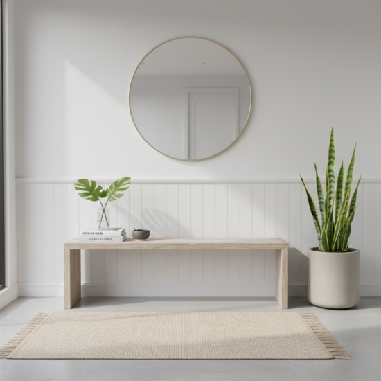Modern Scandian Reclaimed Teak Bench