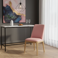 Nordic Kursi Makan Cafe Modern Minimalis Natural Bleaching