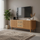 Raya TV Console Meja TV Bufet Kabinet Ruang Tamu Retro