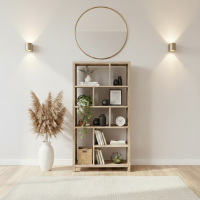 Reclaimed Teak Modular Display Book Shelf