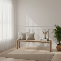 Reclaimed Teak Simple Plank Bench