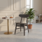 Ropan Kursi Cafe Scandinavian Kayu Jati Black Finish