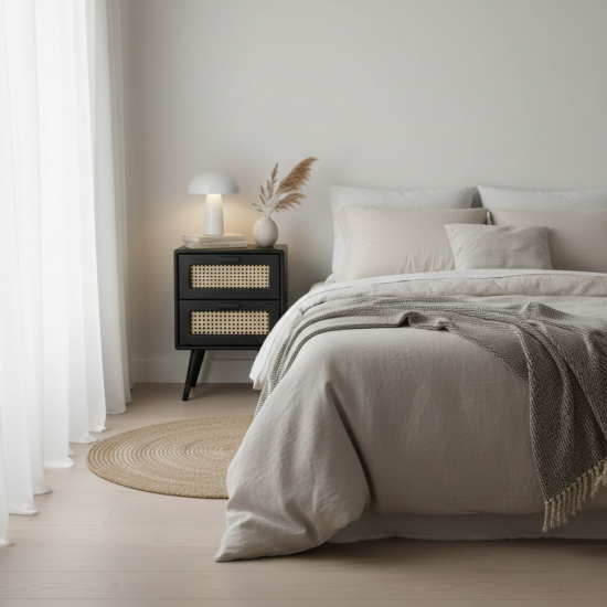 Sahid Bedside Meja Nakas Samping Ranjang Minimalis Retro