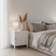 Sahil Nakas Bedside Scandinavian Modern Finishing Putih Sahil Nakas Bedside Scandinavian Modern Finishing Putih