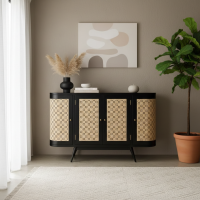 Sawda Sideboard Bufet Kayu Jati Kombinasi Anyaman