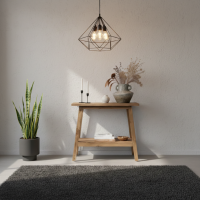 Scandi Reclaimed Teak Console Table Natural 90 cm