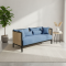 Scandinavian Sofa Tamu Minimalis Rotan Rangka Kayu Jati