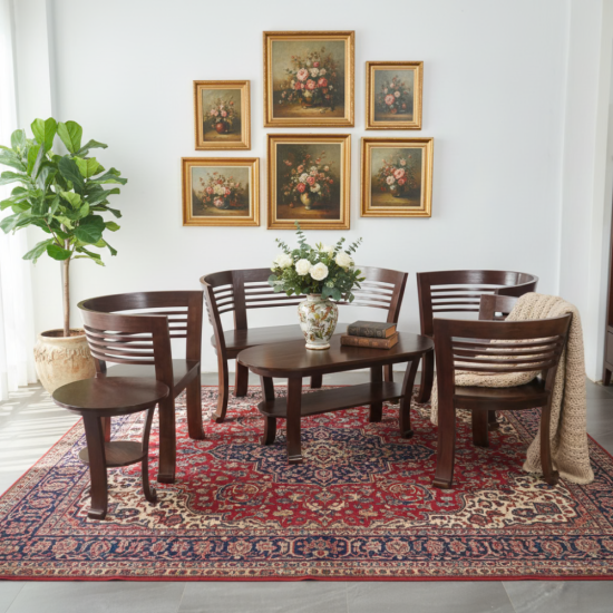 Set Kursi Tamu Cantik Minimalis Kayu Jati