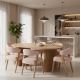 Set Meja Makan Minimalis Kayu Jati Solid 6 Kursi Scandinavia Set Meja Makan Minimalis Kayu Jati Solid 6 Kursi Scandinavia