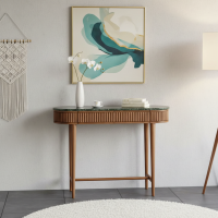 Shaman Entryway Console Meja Konsol Retro Top Marmer