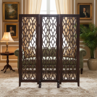 Sketsel Pembatas Ruangan Lipat Kayu Jati