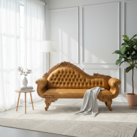 Sofa Bangku Santai Tampar Ukiran Anggur Kayu Jati