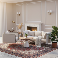 Sofa Modern Rangka Besi Industrial Set Meja Bulat