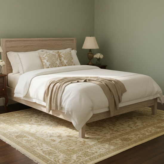 Solid Recycled Teak Wood Bed Frame
