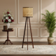 Standing Lamp Kap Lampu Minimalis Anyaman Rotan Jati