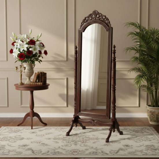 Standing Mirror Cermin Berdiri Goyang Kayu Jati Ukiran Standing Mirror Cermin Berdiri Goyang Kayu Jati Ukiran