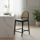 Tawam Bar Stool Kursi Bar Kombinasi Rotan Modern Vintage Tawam Bar Stool Kursi Bar Kombinasi Rotan Modern Vintage