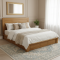 Tempat Tidur Minimalis Dengan 2 Laci Kayu Jati Solid