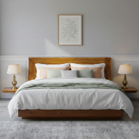 Tempat Tidur Minimalis Vintage Modern Kayu Jati