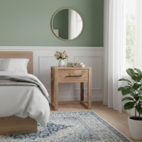 The Courney Bedside Table Recycled Teak Wood