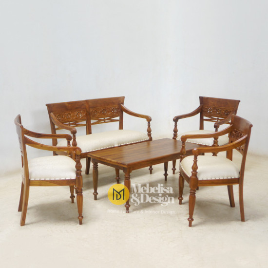 Set Kursi Sofa Tamu Rafles Ukiran 2111 Jati Jepara Set Kursi Sofa Tamu Rafles Ukiran 2111 Jati Jepara