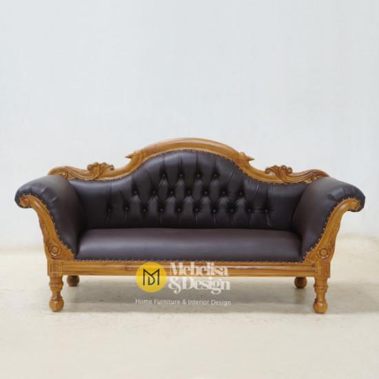 Sofa Santai Ruang Keluarga Ukiran Kayu Jati