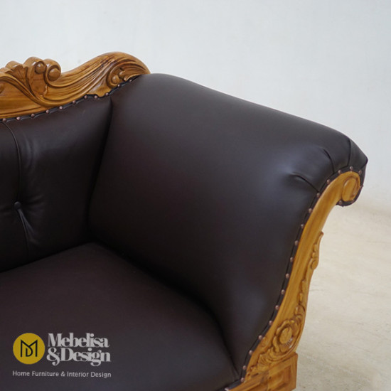 Sofa Santai Ruang Keluarga Ukiran Kayu Jati