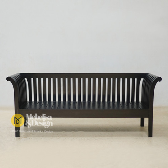 Bangku Santai Panjang Minimalis Kayu Jati Jepara