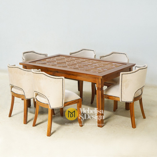 Set Kursi Makan Minimalis Scandinavian Style 6K