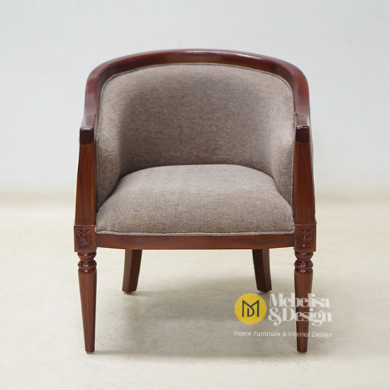 Kursi Sofa Santai Mewah Kayu Jati Jok Vienna