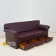 Mid-Century Sofa 3 Dudukan Full Jok 3 Laci