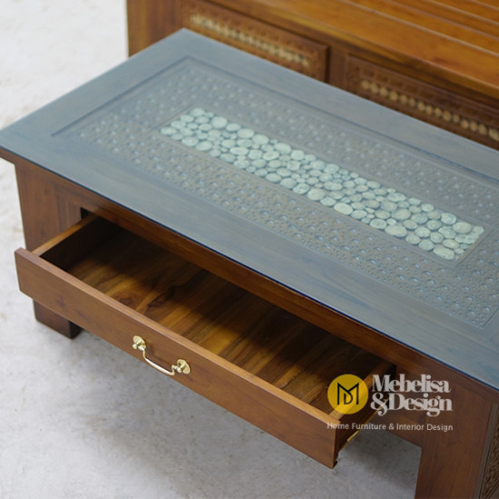 Set Kursi Tamu Sudut Minimalis Koper Koin Jati