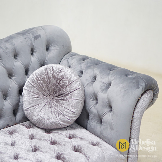 Set Sofa Tamu Modern Mewah Kayu Jati Lucas