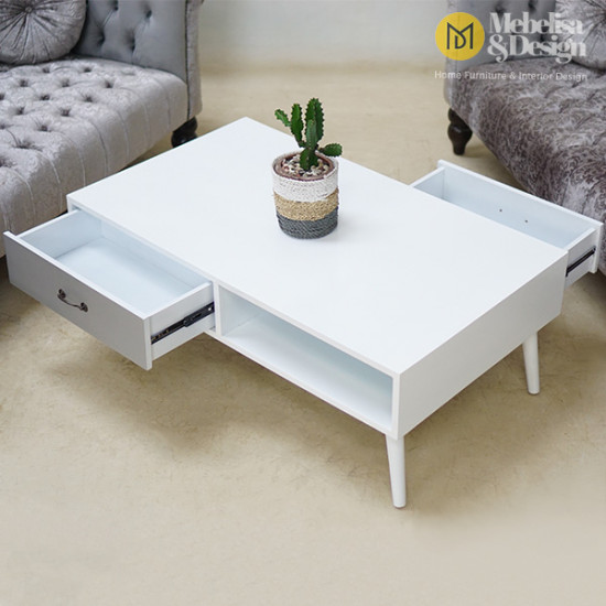 Set Sofa Tamu Modern Mewah Kayu Jati Lucas