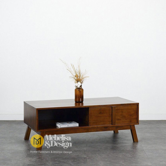 Meja Tamu Minimalis Retro Scandinavian Pintu Sliding