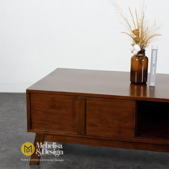 Meja Tamu Minimalis Retro Scandinavian Pintu Sliding